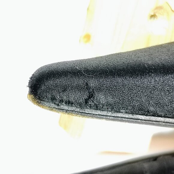 Daniel Barbara Women's 7 1/2 M Black Satin Italian Heels - Picture 10 of 13